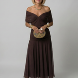 Calen | Off-Shoulder Midi-Kabát