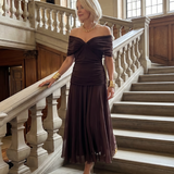 Calen | Off-Shoulder Midi-Kabát
