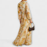 Tamarka - Maxi zavinovací šaty s květinovým vzorem