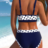 Lea - Bikiny s vysokým pasem a puntíkovým designem