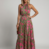 Rowen | Drapované halter midi šaty