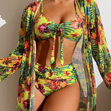 Klára - Bikini com saia florida