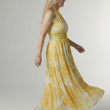 Sylin | Skládané halter midi šaty