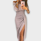 Marika - Šaty elegantní s odhalenými rameny
