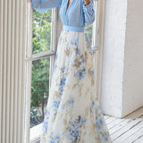 Maxi květinové šaty Pénélope | Věčná elegance od Maison Claire a Sylvie
