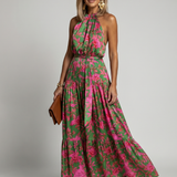 Rowen | Drapované halter midi šaty