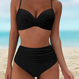 Douglas - Elegantní bikiny kalhotky s vysokým pasem