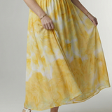 Sylin | Skládané halter midi šaty