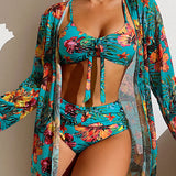 Klára - Bikini com saia florida