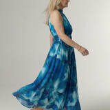 Sylin | Skládané halter midi šaty