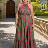 Rowen | Drapované halter midi šaty