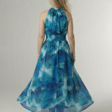 Sylin | Skládané halter midi šaty