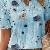 Bruna - Stylish top with a heart-shaped V-neckline