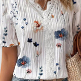 Bruna - Stylish top with a heart-shaped V-neckline