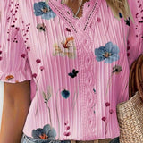 Bruna - Stylish top with a heart-shaped V-neckline
