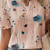Bruna - Stylish top with a heart-shaped V-neckline