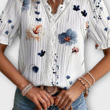 Bruna - Stylish top with a heart-shaped V-neckline