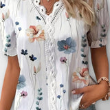 Bruna - Stylish top with a heart-shaped V-neckline