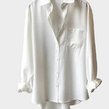 Camisa com corte elegante e detalhe moderno