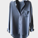 Camisa com corte elegante e detalhe moderno