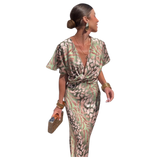 Veronika – Elegantní zavinovací maxi šaty