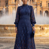 Elegantní hedvábná šaty Carmona – Tereza Ostrava