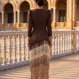 Elegantní Šaty s Franjemi - Maison Claire a Sylvie