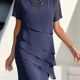 Petra – Elegantní vrstvené šaty s jemným splýváním